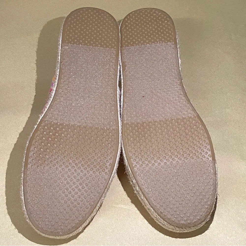 NEW Toms Geometric Pink Alpargata Rope 2.0 Espadrilles Sandals